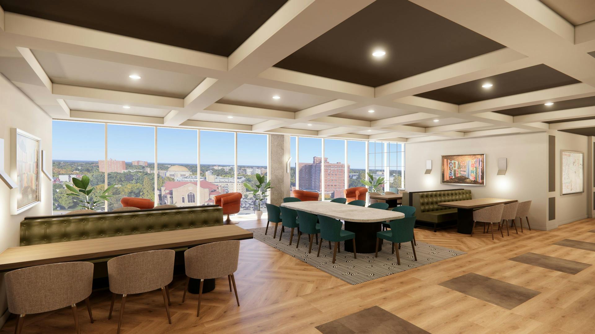 Library Lofts Community Room Rendering